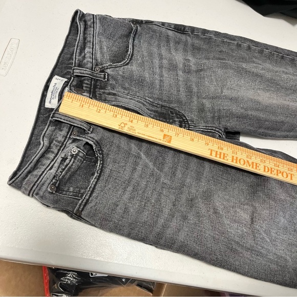 Abercrombie & Fitch Ankle Straight Ultra High Rise Jeans 27 In 4 Short 4S K - Picture 7 of 8